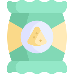 chips de tortilla icono