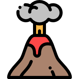 volcán icono