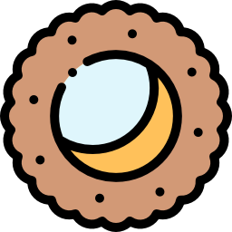 Moon pie icon