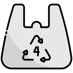 bolsa de polietileno icono