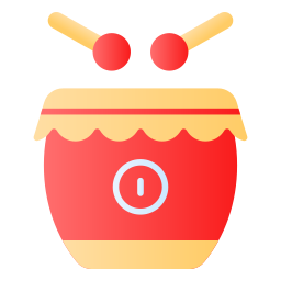 Chinese drum icon