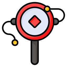 Rattle drum icon