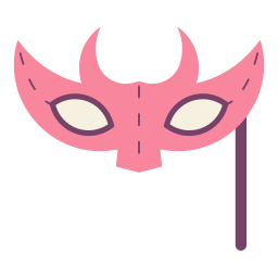 máscara de mascarada icono