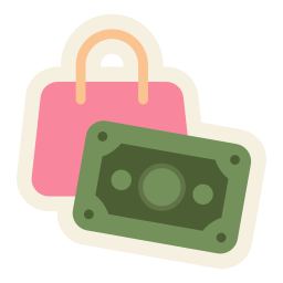 torba z pieniędzmi ikona