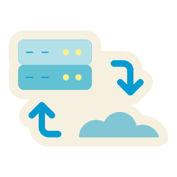 transferencia de datos icono