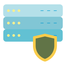 sicurezza della banca dati icona