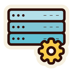 configuración de base de datos icono
