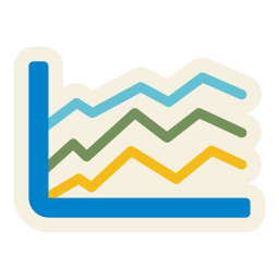 Line chart icon