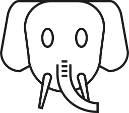 elefante africano icona