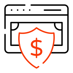 bezpieczne pieniądze ikona