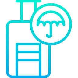 Baggage insurance icon