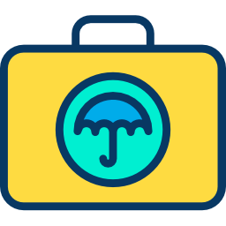 Baggage insurance icon