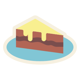 gâteau en tranches Icône