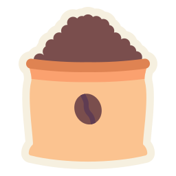 Кофейный мешок иконка