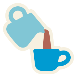 Pouring coffee icon