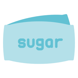 suiker zakje icoon