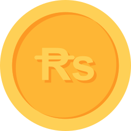 símbolo de la rupia icono