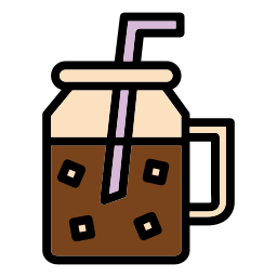 ijs koffie icoon