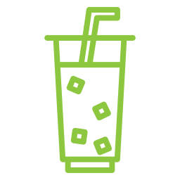 Ice coffee icon