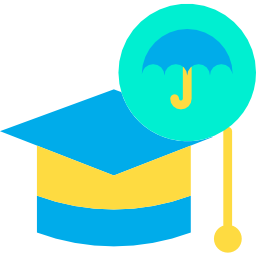 sombrero de estudiante icono