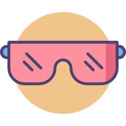 Safety glasses icon