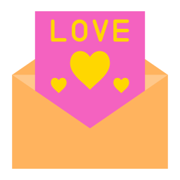 liefde envelop icoon
