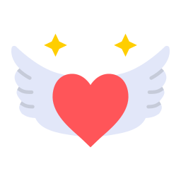 skrzydło serca ikona