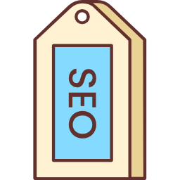 etiqueta seo icono