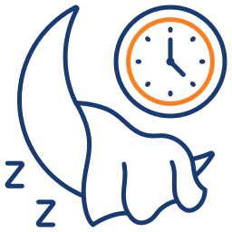 Sleeping time icon