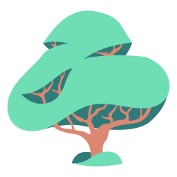 árbol tropical icono
