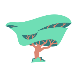 albero tropicale icona