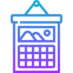 Wall calendar icon