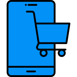 Мобильный шопинг иконка