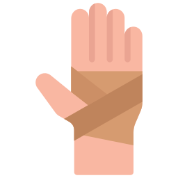 Bandaged hand icon