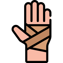 Bandaged hand icon