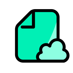 archivos en la nube icono