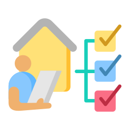 Home and checklist icon