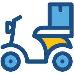 Delivery bike icon