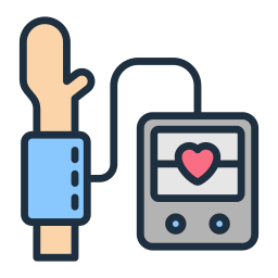 monitor de presión arterial icono