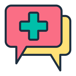 Medical consultation icon