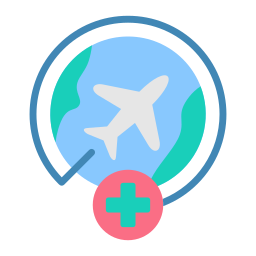 Medical tourism icon