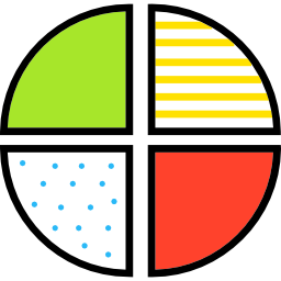 cirkeldiagram icoon