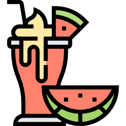 watermeloen smoothie icoon
