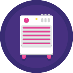 Electric heater icon