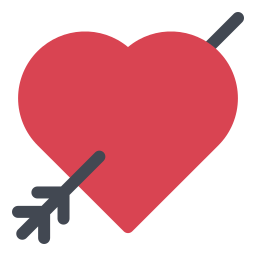 flecha do amor Ícone
