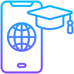 mobiel onderwijs icoon