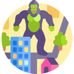 Giant monkey icon