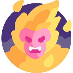 Fire monster icon