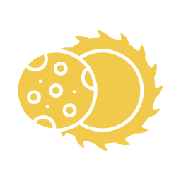 eclipse solar Ícone