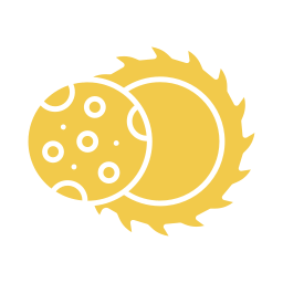 Solar eclipse icon